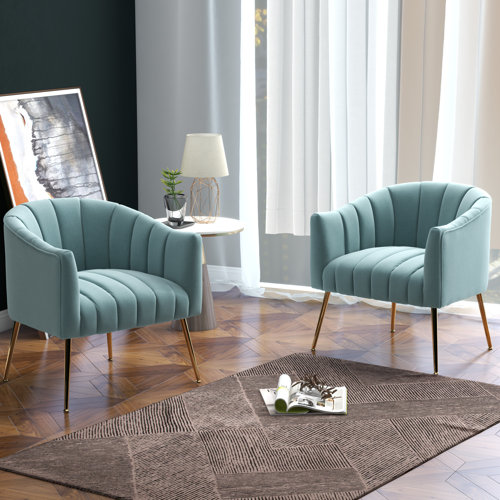 Murrow Velvet Accent Chair (Set of 2)